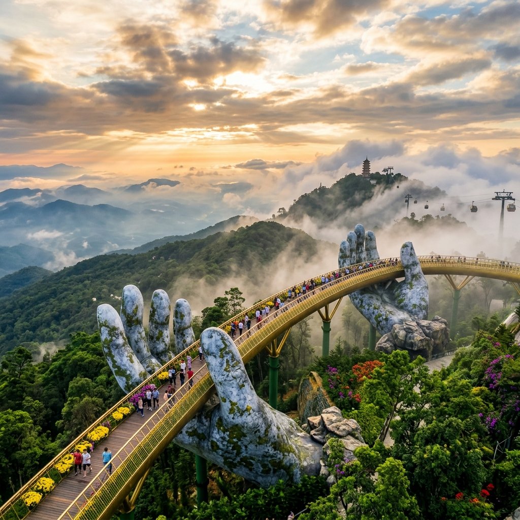 Tour Đà Nẵng Hội An - Cầu Vàng Bà Nà Hills