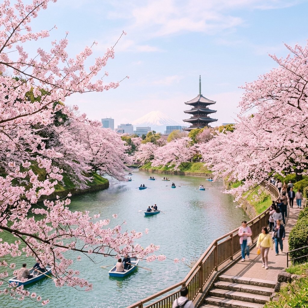 Nhật Bản - Tokyo Osaka mùa hoa anh đào